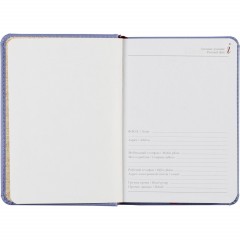 Ежедневник недатированный A6+, 136л, VELVET сиреневый 3-495/11 - фото 9