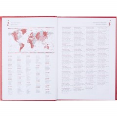 Ежедневник недатированный А5+, 136л,  IDEAL NEW   красный  3-122/06 - фото 2