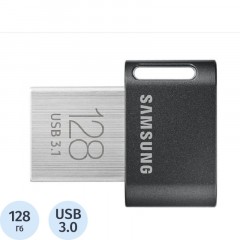 Флеш-память Samsung FIT Plus, 128Gb, USB 3.1 G1, чер, MUF-128AB/APC