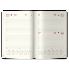 Ежедневник датированный 2026г., А4-(В5), 184л., кожзам, Berlingo "Silver Pristine", сер. срез, синий - фото 3