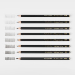 Набор карандашей ч/г матовых Faber-Castell "Pitt Graphite Matt" HB, 2B, 4B, 6B, 8B, 10B, 12B, 14B, заточ, ластик, метал.точилка, растушев... Набор карандашей ч/г матовых Faber-Castell "Pitt Graphite Matt" HB, 2B, 4B, 6B, 8B, 10B, 12B, 14B, заточ, ластик, метал.точилка, растушевка, метал.кор - фото 7