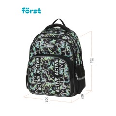 Рюкзак F?rst F-COMFY "Abstract" 38*29*15см, 2 отделения, 3 кармана, эргономичная спинка Рюкзак F?rst F-COMFY "Abstract" 38*29*15см, 2 отделения, 3 кармана, эргономичная спинка - фото 3