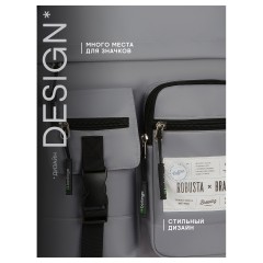 Рюкзак Berlingo Tasty "Graphite robusta", 40*28*17см, 1 отделение, 8 карманов, уплотненная спинка - фото 10