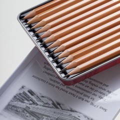 Набор карандашей ч/г Koh-I-Noor "1512" 12шт., 8B-2H, металл. пенал, с неокрашенным корпусом Набор карандашей ч/г Koh-I-Noor "1512" 12шт., 8B-2H, металл. пенал, с неокрашенным корпусом - фото 7