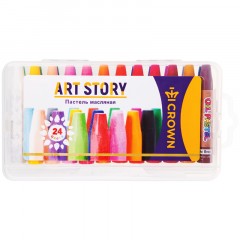Пастель масляная Crown "ArtStory", 24 цвета, пласт. упаковка Пастель масляная Crown "ArtStory", 24 цвета, пласт. упаковка - фото 2