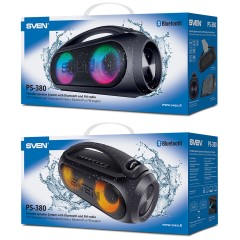 Колонка портативная Sven PS-380, 40W, Bluetooth, FM, USB, защита от воды, подсветка, черный Колонка портативная Sven PS-380, 40W, Bluetooth, FM, USB, защита от воды, подсветка, черный - фото 10