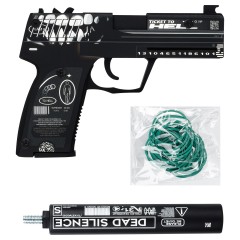 Пистолет деревянный ТРИ СОВЫ USP-S, серия легендарный, "Билет в темноту", подложка ХДФ с европодвесом, термоусадка Пистолет деревянный ТРИ СОВЫ USP-S, серия легендарный, "Билет в темноту", подложка ХДФ с европодвесом, термоусадка - фото 2