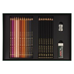 Набор художественных изделий Faber-Castell "Polychromos & Pitt Graphite Matt ", 50 предметов, студийная коробка Набор художественных изделий Faber-Castell "Polychromos & Pitt Graphite Matt ", 50 предметов, студийная коробка - фото 4