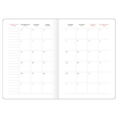 Еженедельник датированный 2026г., А5, 80л., твердый переплет, кожзам, BG "Замша", сливовый - фото 6