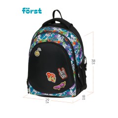Рюкзак F?rst F-JUNIOR "Cool" 38*29*18см, 3 отделения, 2 кармана, эргономичная спинка Рюкзак F?rst F-JUNIOR "Cool" 38*29*18см, 3 отделения, 2 кармана, эргономичная спинка - фото 3