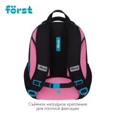 Ранец F?rst F-Light "Kawaii" 36*27*15см, 2 отделения, 2 кармана, анатомическая спинка - фото 2
