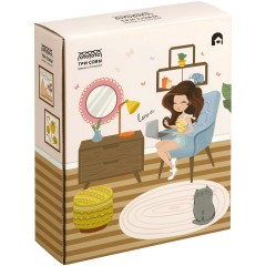 Сборная модель ТРИ СОВЫ, Румбокс "Детская комната с игровой зоной", инструменты, клей, картонная коробка Сборная модель ТРИ СОВЫ, Румбокс "Детская комната с игровой зоной", инструменты, клей, картонная коробка - фото 3