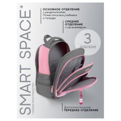 Рюкзак Berlingo OrthoFit "Charming Princess" 37*29*13,5см, 3 отделения, 2 кармана, эргономичная спинка - фото 6