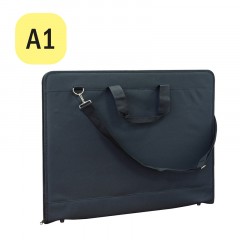 Папка художника А1 ArtSpace, черный, ткань, на молнии Папка художника А1 ArtSpace, черный, ткань, на молнии - фото 2