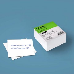 Блок для записей СТАММ "Стандарт", 8*8*4см, белый Блок для записей СТАММ "Стандарт", 8*8*4см, белый - фото 5
