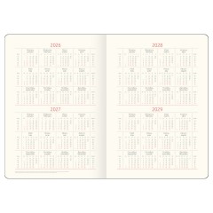 Ежедневник датированный 2026г., А5, 176л., мягкий переплет, кожзам, Greenwich Line "Flower. Berry", красный, цветной срез - фото 3