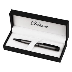 Ручка шариковая Delucci "Antica" синяя, 1,0мм, корпус графит/черный, поворотн., подарочная упаковка Ручка шариковая Delucci "Antica" синяя, 1,0мм, корпус графит/черный, поворотн., подарочная упаковка - фото 3