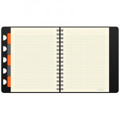 Бизнес-тетрадь А5+, 80л., Berlingo "Steel&Style Pro", клетка, на гребне, 80г/м2, перфорация, разделители, линейка, закладка, черная Бизнес-тетрадь А5+, 80л., Berlingo "Steel&Style Pro", клетка, на гребне, 80г/м2, перфорация, разделители, линейка, закладка, черная - фото 3