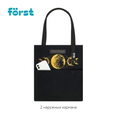 Сумка-шоппер F?rst "Moon phases" 40*35см, 1 отделение, женская - фото 5
