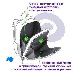 Ранец Berlingo Expert "Game on" 37*28*16см, 2 отделения, 2 кармана, анатомическая спинка - фото 7