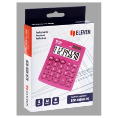 Калькулятор настольный Eleven SDC-805NR-PK, 8 разр., двойное питание, 127*105*21мм, розовый Калькулятор настольный Eleven SDC-805NR-PK, 8 разр., двойное питание, 127*105*21мм, розовый - фото 7