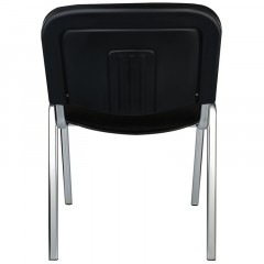 Стул Helmi HL-F01 "Изо", каркас хром, обивка ткань черная - фото 4
