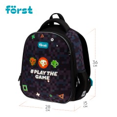 Ранец F?rst F-Top облегченный "Play the game" 36*28*15см, 2 отделения, 2 кармана, анатомическая спинка - фото 9
