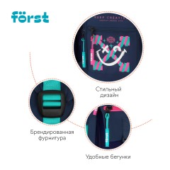 Рюкзак F?rst F-Teens "Pinky smile" 40*28*15см, 1 отделение, 7 карманов, уплотненная спинка Рюкзак F?rst F-Teens "Pinky smile" 40*28*15см, 1 отделение, 7 карманов, уплотненная спинка - фото 9