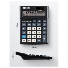 Калькулятор настольный Eleven Business Line CMB1001-BK, 10 разрядов, двойное питание, 102*137*31мм, черный Калькулятор настольный Eleven Business Line CMB1001-BK, 10 разрядов, двойное питание, 102*137*31мм, черный - фото 4