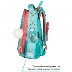 Ранец Berlingo Expert Max "Kittens green" 37*28*16см, 2 отделения, анатомическая спинка, дождевик в комплекте - фото 5