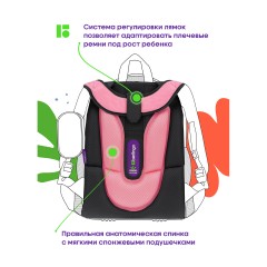 Ранец Berlingo Expert "Little fairy" 37*28*16см, 2 отделения, 2 кармана, анатомическая спинка - фото 8