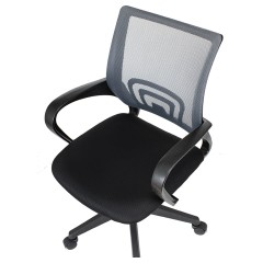 Кресло оператора Helmi HL-M95 R (695) "Airy", спинка сетка серая/сиденье ткань TW черная, пиастра Кресло оператора Helmi HL-M95 R (695) "Airy", спинка сетка серая/сиденье ткань TW черная, пиастра - фото 5