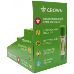 Картонный дисплей Crown клей-карандаш (Ш17см*Г25см*В25см), 2 ячейки Картонный дисплей Crown клей-карандаш (Ш17см*Г25см*В25см), 2 ячейки - фото 3