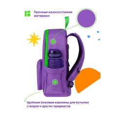 Рюкзак Berlingo "Regular purple", 40*27*16см, 1 отделение, 3 кармана, уплотненная спинка Рюкзак Berlingo "Regular purple", 40*27*16см, 1 отделение, 3 кармана, уплотненная спинка - фото 4