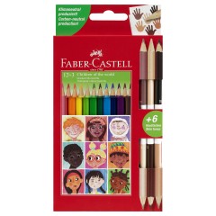Карандаши цветные Faber-Castell , 12цв."Дети мира", заточ.+3цв., картон, европодвес. Карандаши цветные Faber-Castell , 12цв."Дети мира", заточ.+3цв., картон, европодвес. - фото 2