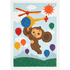 Фреска-картина из песка Мульти-Пульти "Чебурашка", картонная коробка - фото 9