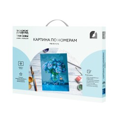 Картина по номерам на холсте ТРИ СОВЫ "Букет гортензий", 30*40, с акриловыми красками и кистями Картина по номерам на холсте ТРИ СОВЫ "Букет гортензий", 30*40, с акриловыми красками и кистями - фото 2
