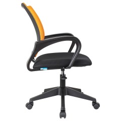Кресло оператора Helmi HL-M95 R (695) "Airy", спинка сетка оранжевая/сиденье ткань TW черная, пиастра Кресло оператора Helmi HL-M95 R (695) "Airy", спинка сетка оранжевая/сиденье ткань TW черная, пиастра - фото 3