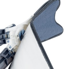 Швабра c отжимом x-type, плоская, OfficeClean Professional, мет. ручка 120 см., две насадки из микрофибры - фото 8