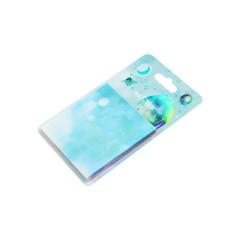 Самоклеящийся блок MESHU "Space cat", 76*76 мм, 20л*3 цвета, прозрачный, блестящий, европодвес - фото 2