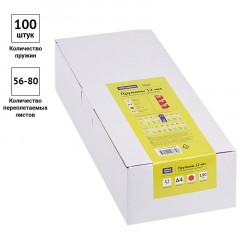 Пружины пластик D=12мм OfficeSpace, красный, 100шт. Пружины пластик D=12мм OfficeSpace, красный, 100шт. - фото 2