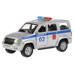 Машина игрушечная Технопарк "Полиция. УАЗ патриот", UAZ, металл., 12см, инерционная, с подвижными элементами Машина игрушечная Технопарк "Полиция. УАЗ патриот", UAZ, металл., 12см, инерционная, с подвижными элементами - фото 3