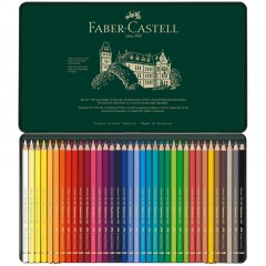 Карандаши цветные художественные Faber-Castell "Polychromos", 36цв., заточен., метал. коробка Карандаши цветные художественные Faber-Castell "Polychromos", 36цв., заточен., метал. коробка - фото 4