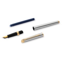 Ручка перьевая Waterman "Hemisphere Stainless Steel GT" синяя, 0,8мм, подарочная упаковка - фото 4
