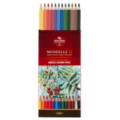 Карандаши цветные акварельные художественные KOH-I-NOOR "Mondeluz", 12 цветов, 3,8 мм, заточенные, европодвес, 3716/12, 3716012001KSRU Карандаши цветные акварельные художественные KOH-I-NOOR "Mondeluz", 12 цветов, 3,8 мм, заточенные, европодвес, 3716/12, 3716012001KSRU - фото 2