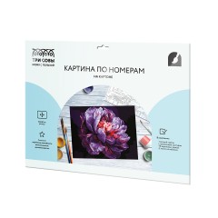 Картина по номерам на картоне ТРИ СОВЫ "Сиреневый пион", 30*40, с акриловыми красками и кистями Картина по номерам на картоне ТРИ СОВЫ "Сиреневый пион", 30*40, с акриловыми красками и кистями - фото 2