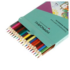 Карандаши цветные Красин "Яркие моменты", 36цв., шестигран., заточен., картон, европодвес Карандаши цветные Красин "Яркие моменты", 36цв., шестигран., заточен., картон, европодвес - фото 3
