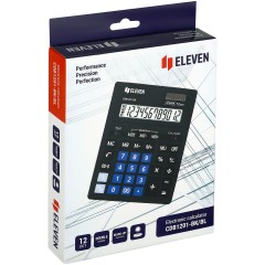 Калькулятор настольный Eleven Business Line CDB1201-BK/BL, 12 разрядов, двойное питание, 155*205*35мм, черный/синий Калькулятор настольный Eleven Business Line CDB1201-BK/BL, 12 разрядов, двойное питание, 155*205*35мм, черный/синий - фото 6