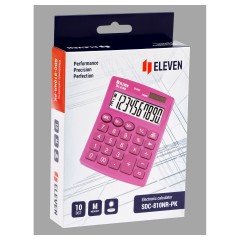 Калькулятор настольный Eleven SDC-810NR-PK, 10 разрядов, двойное питание, 127*105*21мм, розовый Калькулятор настольный Eleven SDC-810NR-PK, 10 разрядов, двойное питание, 127*105*21мм, розовый - фото 7