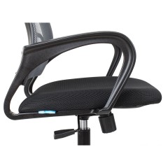 Кресло оператора Helmi HL-M95 (695) "Airy", спинка сетка серая/сиденье ткань TW черная, механизм качания Кресло оператора Helmi HL-M95 (695) "Airy", спинка сетка серая/сиденье ткань TW черная, механизм качания - фото 7